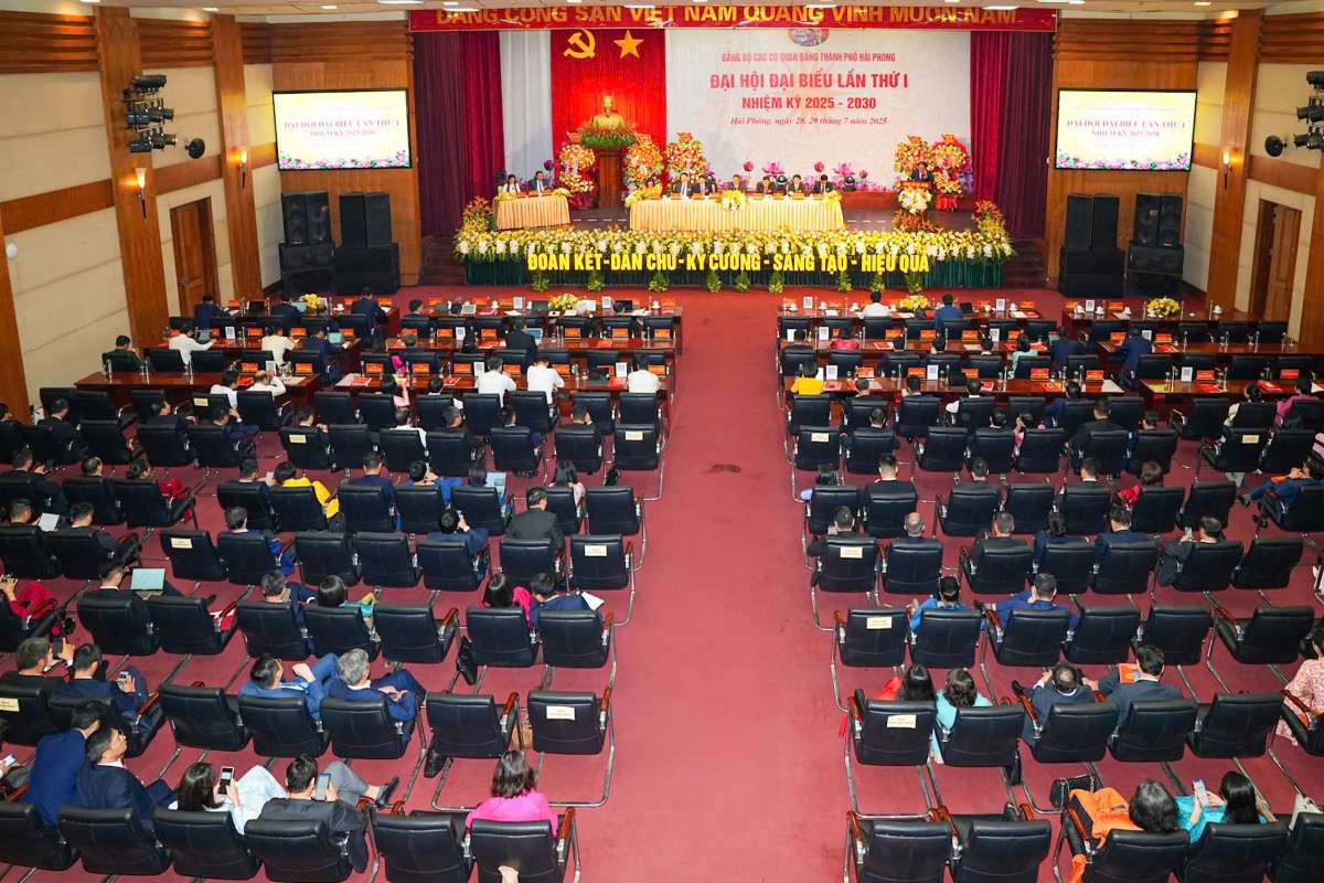 Quang canh Dai hoi. Ảnh: Cong TTDT Hai Phong