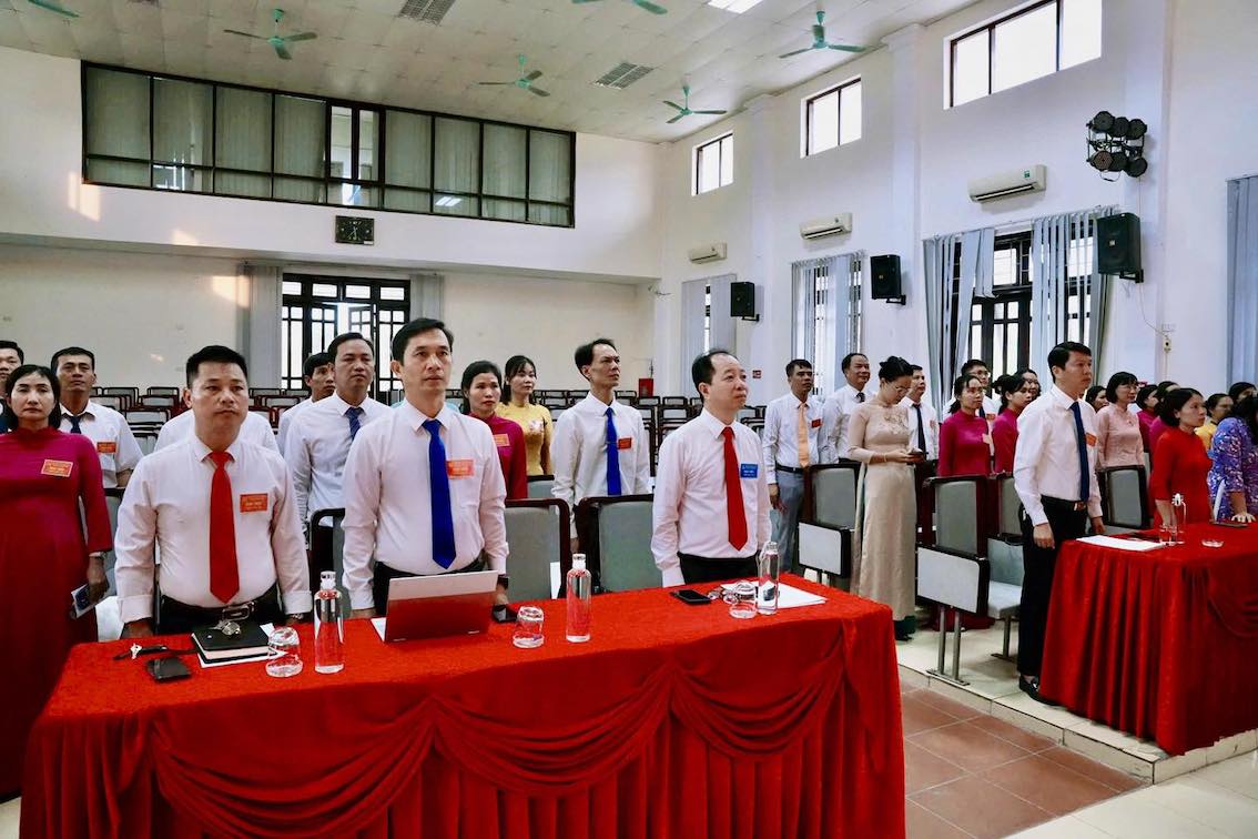 Phuong Le Thanh Nghi (TP Hai Phong) to chuc Dai hoi lan thu nhat cua Dang bo UBND phuong thanh cong. Anh: Phuong Le Thanh Nghi