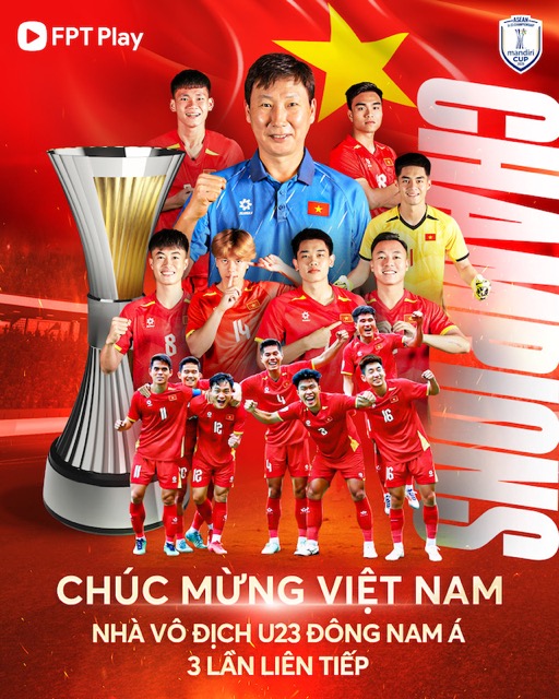U23 Viet Nam co cot moc lich su. Anh: FPT Play