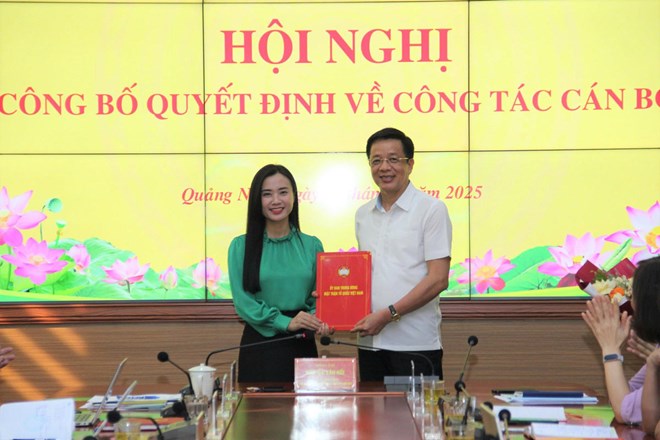 Ủy ban MTTQ tỉnh Quảng Ninh có thêm một Phó Chủ tịch Ủy ban MTTQ tỉnh Quảng Ninh có thêm một Phó Chủ tịch