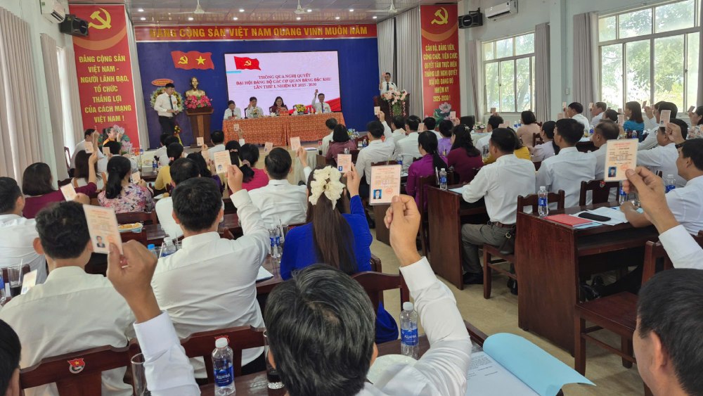 The Party Committee of the Phu Quoc Special Forces Party Agencies consists of 4 subordinate Party cells. Photo: Khanh Van