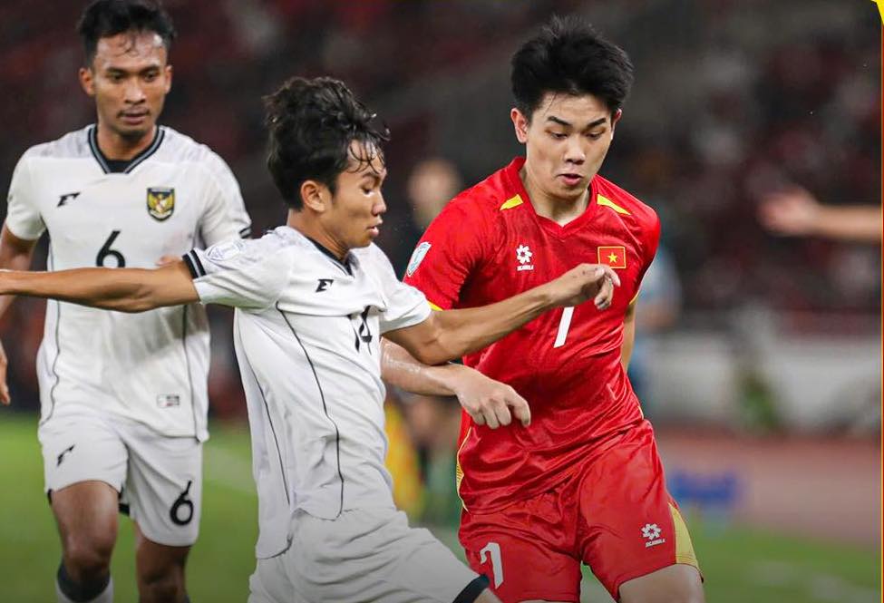 U23 Vietnam defeated U23 Indonesia in the U23 Southeast Asian final. Photo: VFF