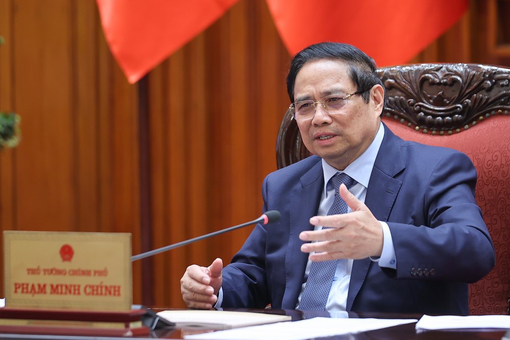 Politburo member and Prime Minister Pham Minh Chinh emphasized the requirement to organize an exhibition successfully with the best quality, worthy of 80 years. Photo: Nhat Bac