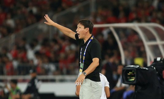 Coach Kim Sang-sik of U23 Vietnam. Photo: Anh Duc