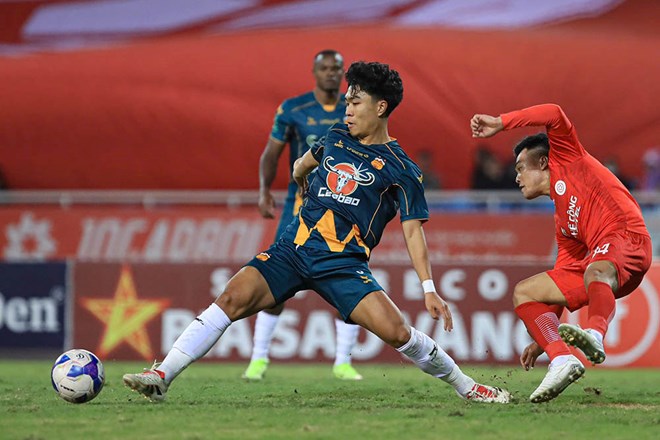 Hoang Anh Gia Lai refused to sell center back Pham Ly Duc. Photo: Minh Dan