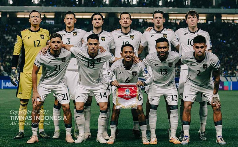 The Indonesian team was invested in to complete the goal of winning a ticket to the 2026 World Cup. Photo: PSSI