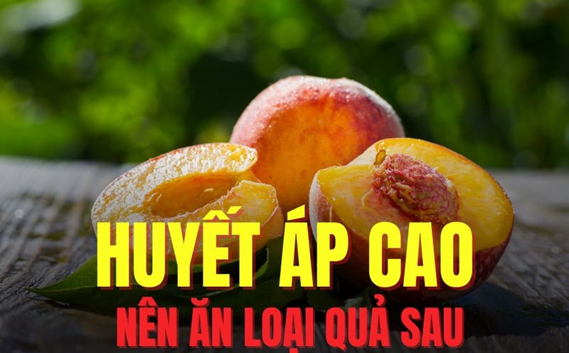 Peaches are rich in potassium and antioxidants, which are good for people with high blood pressure. Graphics: Tra My