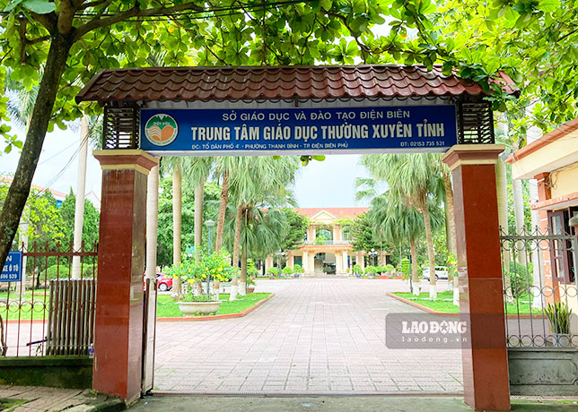 Trung tam Giao duc thuong xuyen tinh Dien Bien (tru so Trung tam khu vuc 1). Anh: Quang Dat