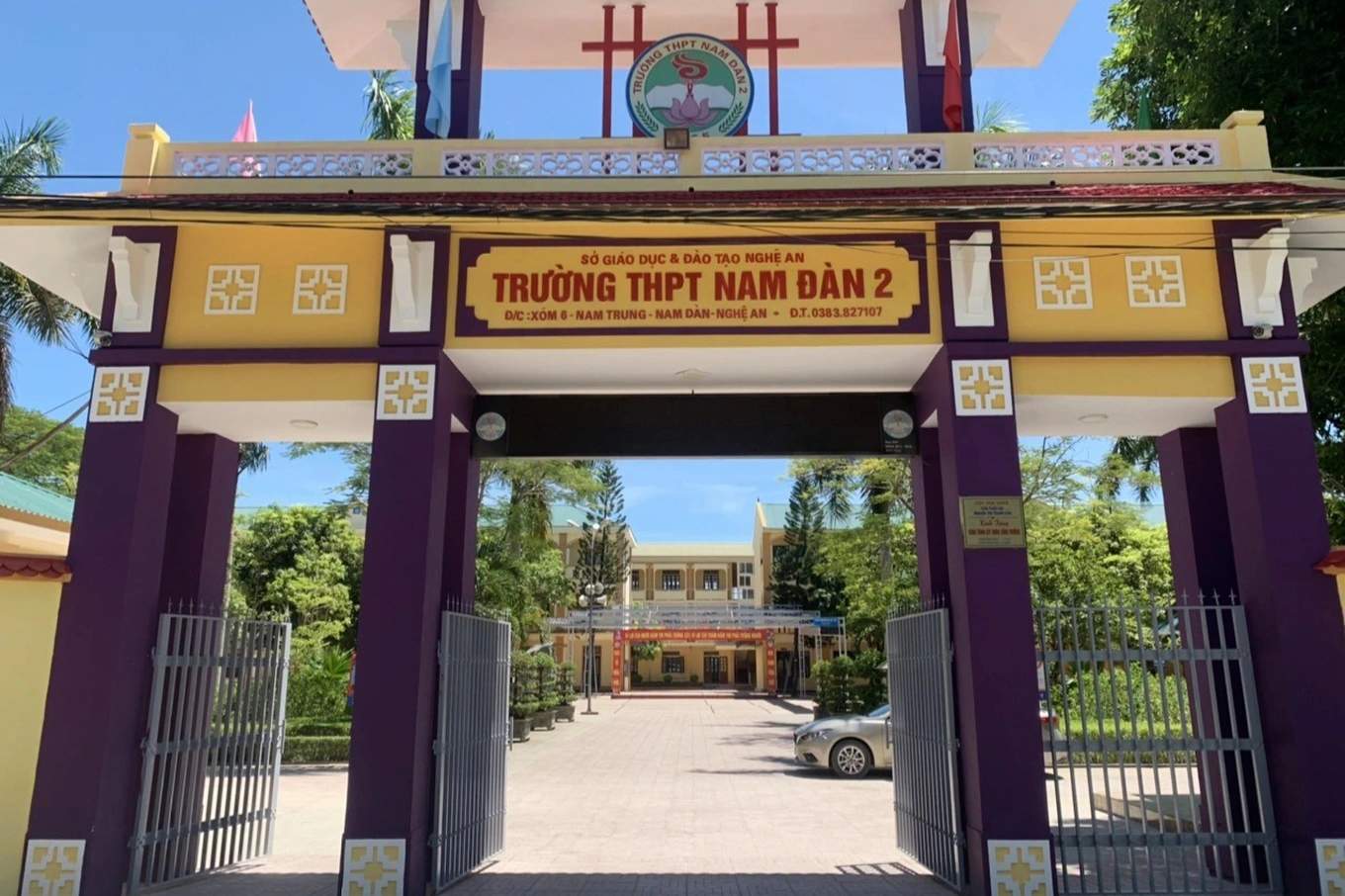 Nam Dan 2 High School - where students achieved 2.5 points in the entrance exam - is admitted to grade 10 for the 2025-2026 school year. Photo: Ngoc Anh