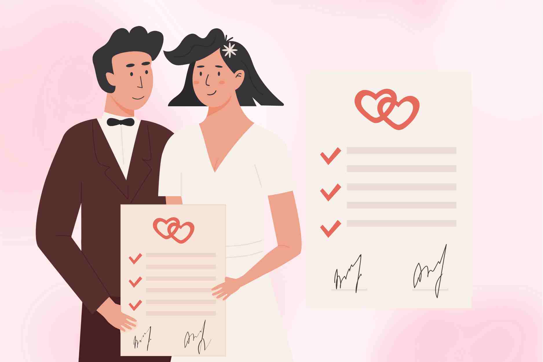 A partir du 1er juillet 2025 effectuer les procedures d'enregistrement du mariage et de naissance. Graphique : Dinh Dinh