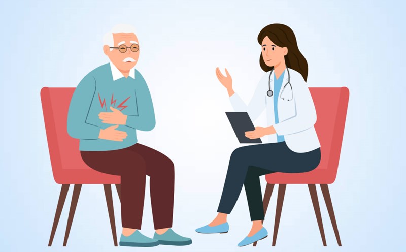 The importance of regular health check-ups for the elderly. Graphics: Thien Nhan