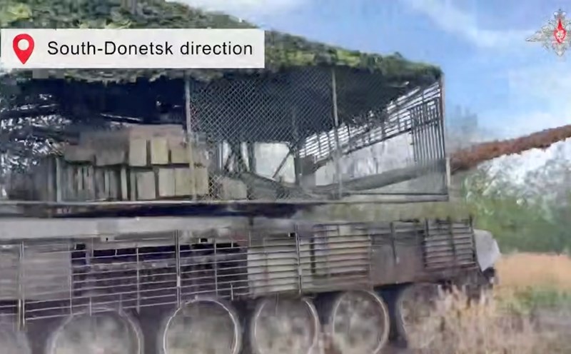 Russian tanks on duty on the battlefield. Photo: Russian Ministry of Defense