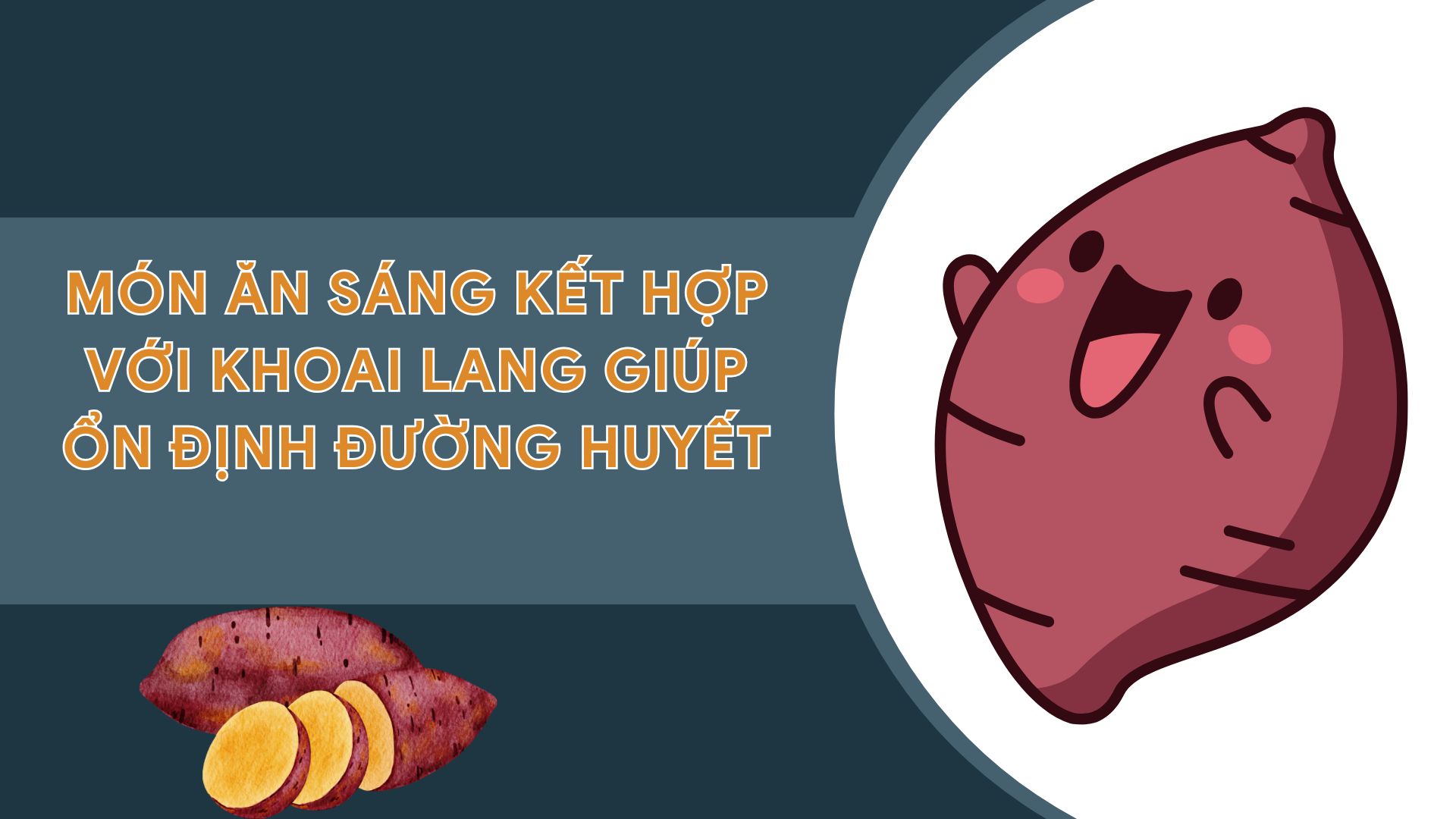 Sweet potatoes are a good breakfast dish for people with high blood sugar. Graphic photo: Nguyen Ly