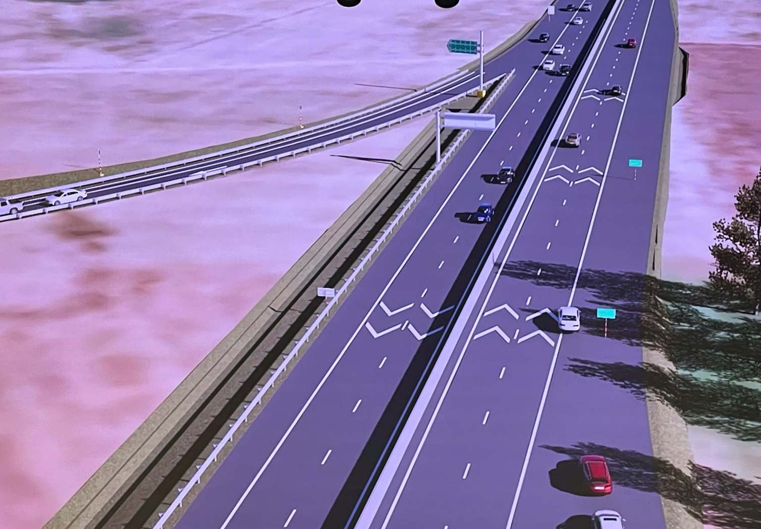 Gia Nghia - Chon Thanh高速道路のパノラマ写真。写真:ディン・チョンがパノラマから撮影.