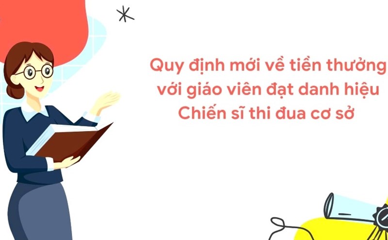 From July 1, 2025, teachers who achieve the title of Emulation Fighter at the grassroots level will be rewarded with VND 2,340,000. Graphics: Nam Duong