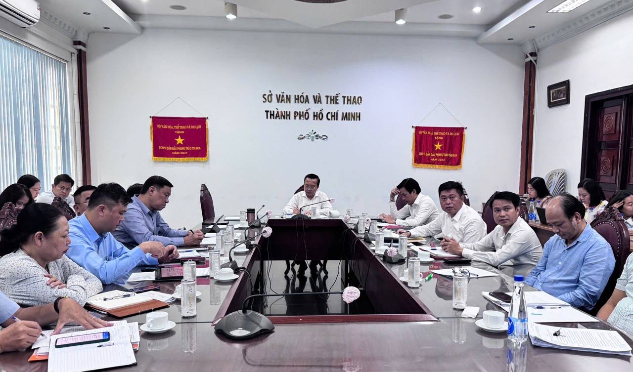 Cuoc hop 6 thang dau nam 2025 cua So Van hoa va The thao TPHCM. Anh: Dong Hoang.
