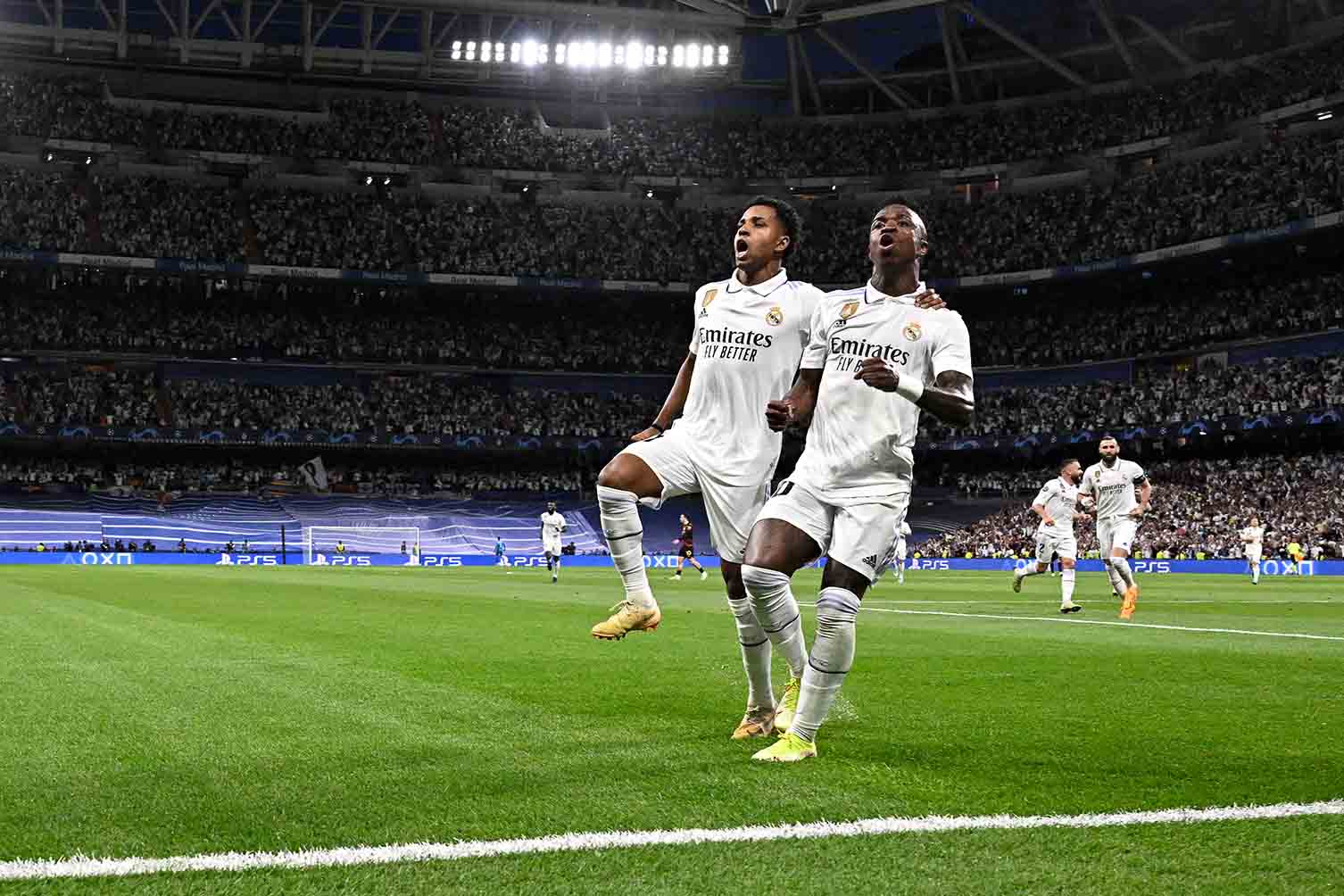 Tu lau, Rodrygo luon bi xep duoi ve muc anh huong so voi nguoi dong doi Vinicius. Anh: AFP