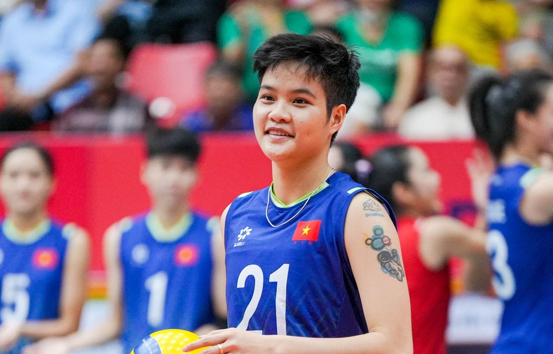 U21 베트남 대표팀의 부 공격수 Nguyen Phuong Quynh. 사진: 베트남 배구