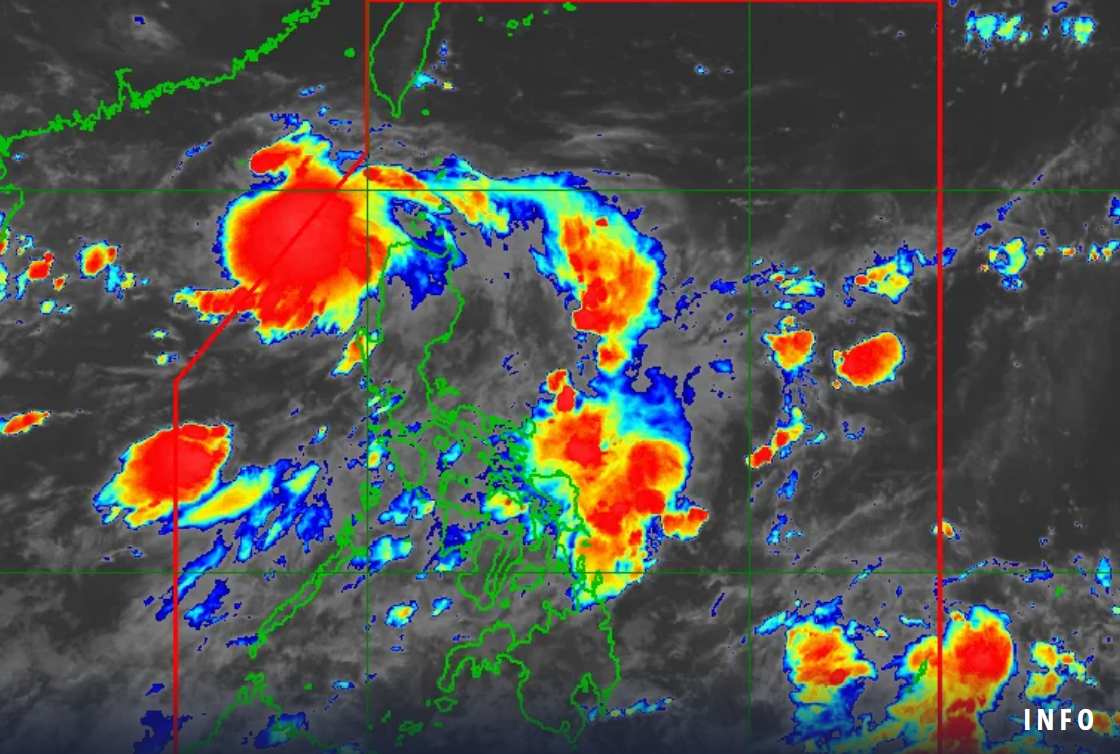 Storm No. 2 Bising tiene un fuerte radio de viento de hasta 200 km. Foto: Pagasa