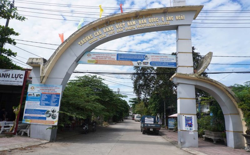 Vietnam - Korea - Quang Ngai College started construction in April 2014, with a total ODA investment of 6.3 million USD. Photo: Vien Nguyen