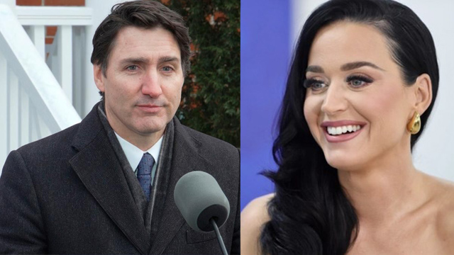 ジャスティン・トルドー氏 - 元カナダ首相と女性歌手ケイティ・ペリー。写真:Xinhua/Nguyen Khanh.
