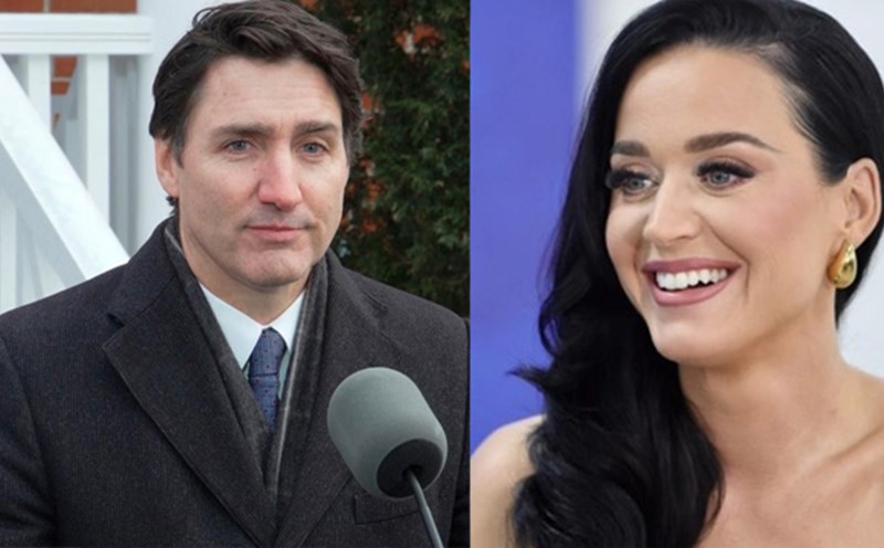 Justin Trudeau - former Prime Minister of Canada and singer Katy Perry. Photo: Xinhua/Nguyen Khanh.