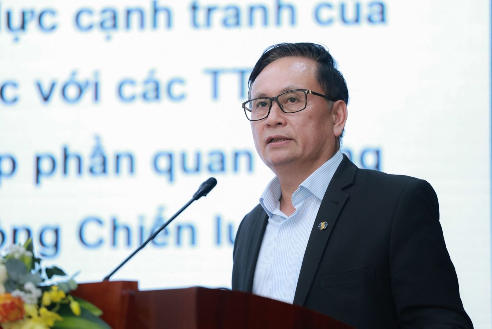 Ong Nguyen Son - Chu tich HDTV Tong Cong ty Luu ky va Bu tru chung khoan Viet Nam (VSDC). Anh: Hai Nguyen