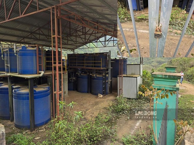 A series of waste treatment projects in Cao Bang are left unused, wasting tens of billions of VND. Photo: Tan Van