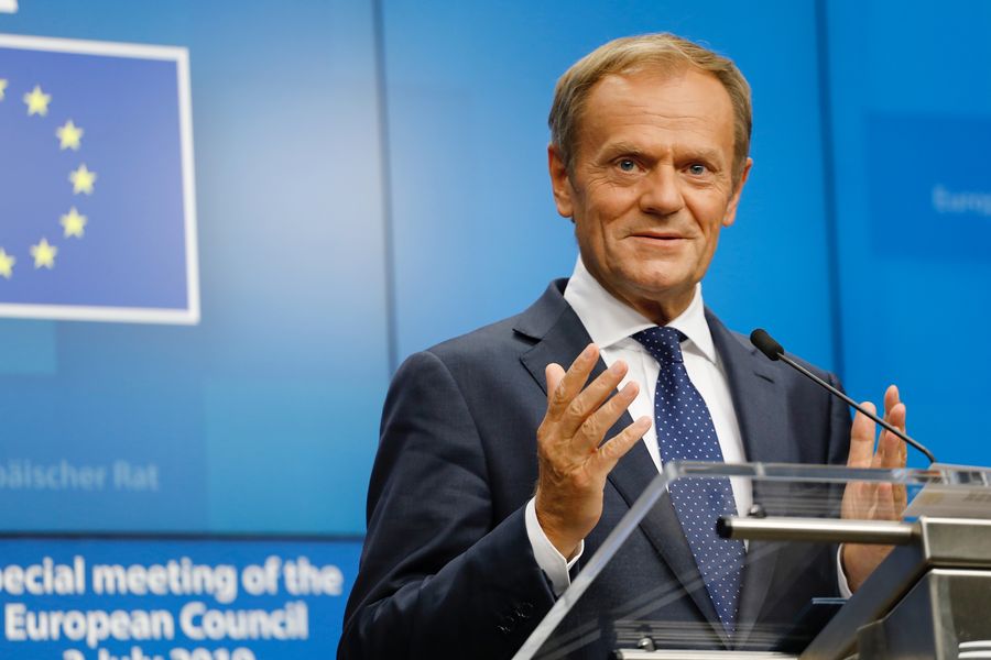 Thu tuong Ba Lan Donald Tusk. Anh: Xinhua