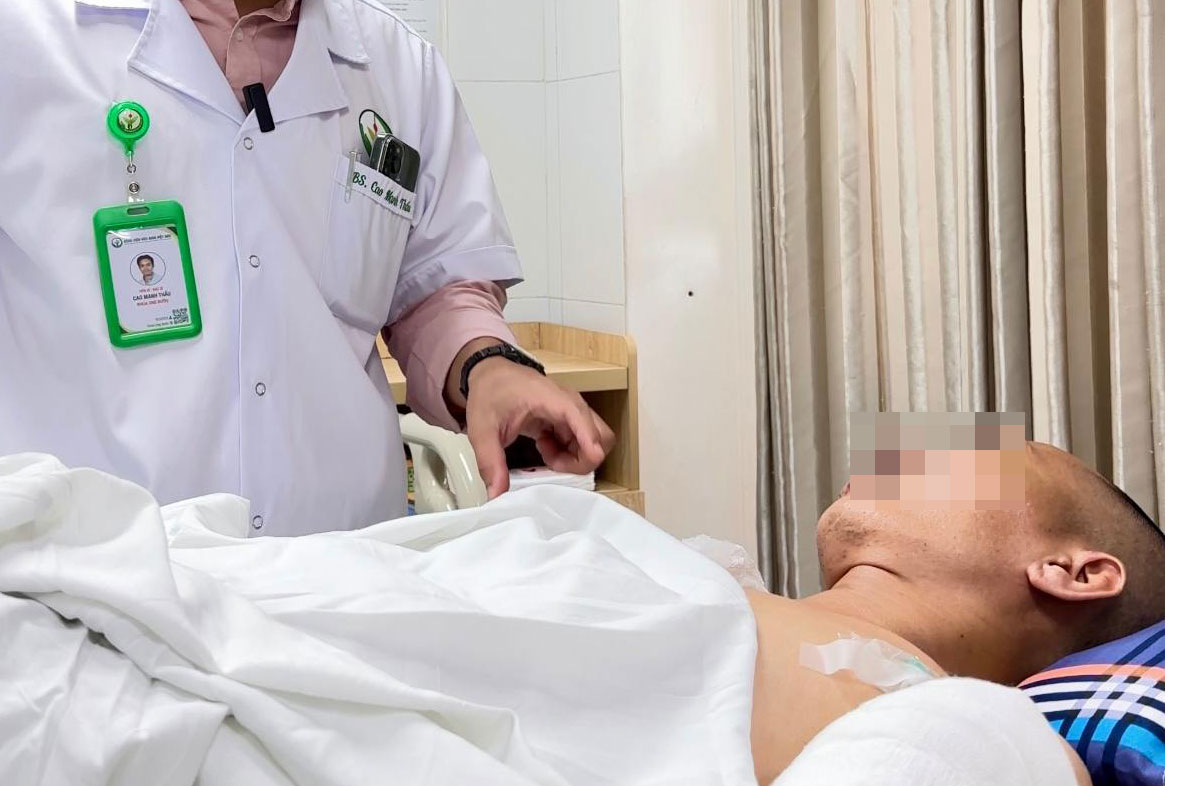 심각한 교통사고 후 환자 구조. 사진: BVCC