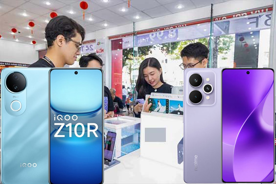 The balance of power confrontation in the mid-range segment of Realme 15 Pro 5G and iQOO Z10R. Graphics: Cat Tien