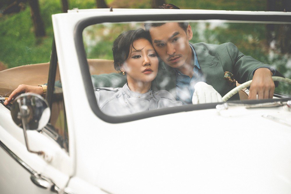 Van Mai Huong va anh tai Thien Minh. Anh: Nghe si cung cap.