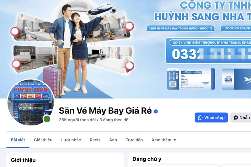 Có công dân ở Nha Trang đã gửi đơn tố cáo vụ việc trang facebook "săn vé máy bay giá rẻ" lừa đảo đặt vé máy bay. Ảnh: Hữu Long