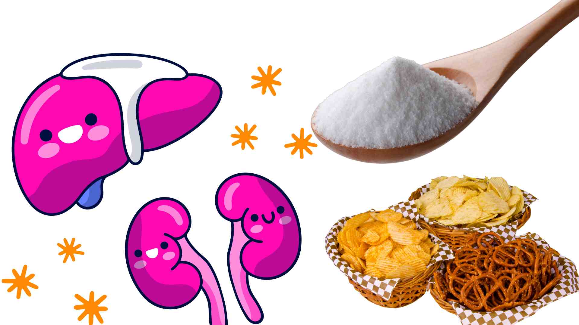 Controlling the amount of salt in food is good for the liver and kidneys. Graphics: Ha May