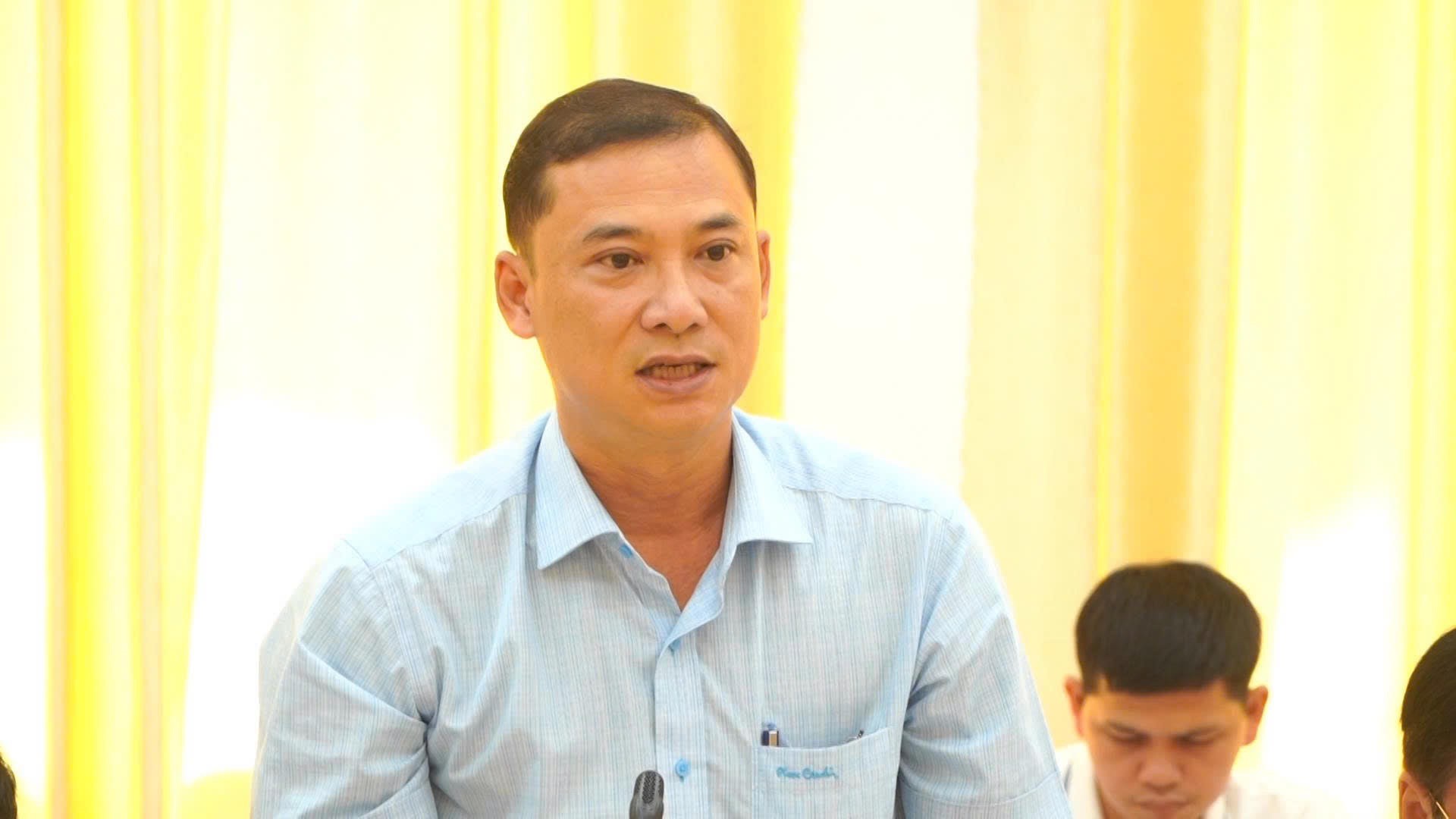 Mr. Vo Nhut Quang, Deputy Director of the Department of Finance of Can Tho City informed at the conference. Photo: Ta Quang