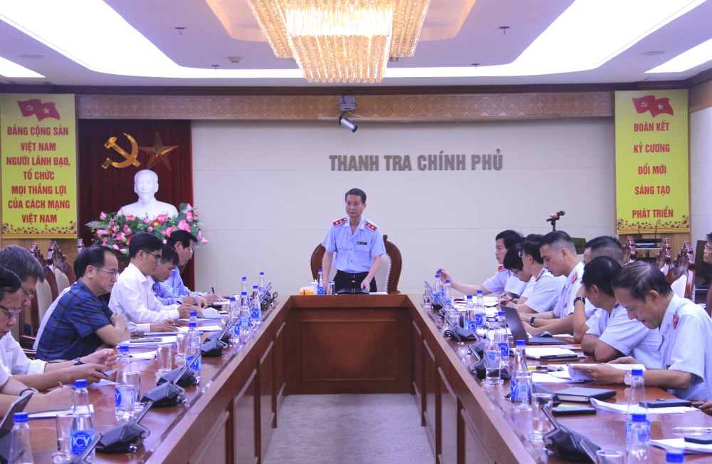 The Government Inspectorate announced the decision to inspect projects with difficulties and problems in An Giang province. Photo: Government Inspectorate