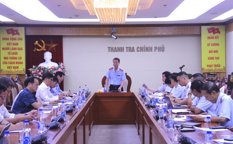 The Government Inspectorate announced the decision to inspect projects with difficulties and problems in An Giang province. Photo: Government Inspectorate