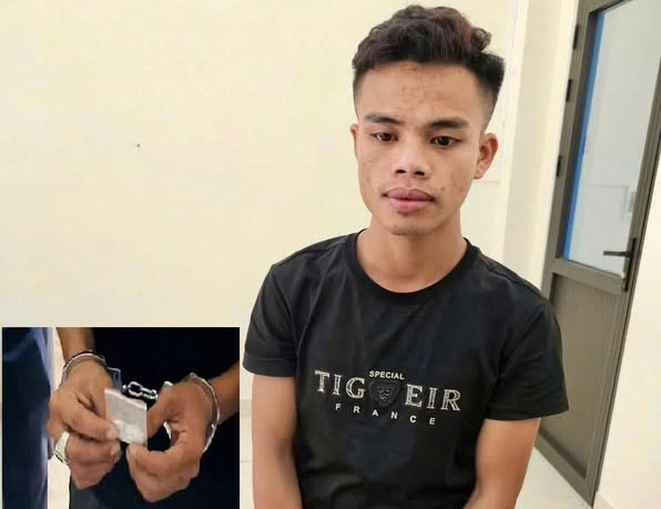 営利目的のために販売する対象のトロンと薬物の証拠。写真：ハティン警察.