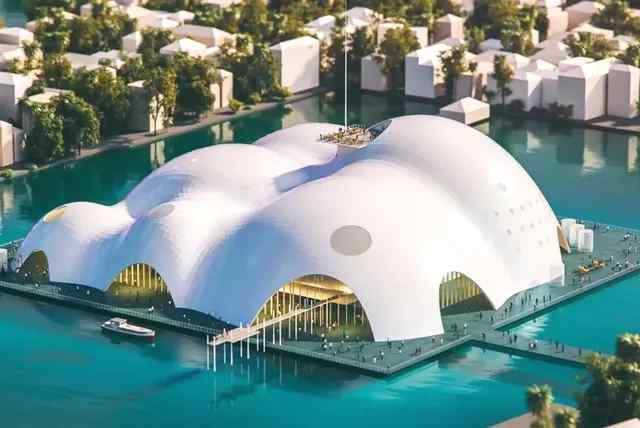 Perspective du theatre Ngoc Trai dans la region de la peninsule de Quang An quartier de Tay Ho Hanoï. Photo : Comite populaire du quartier de Tay Ho