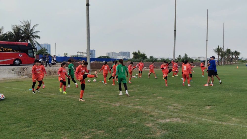 The Vietnamese women's team enters the final training phase in Hai Phong. Photo: VFF