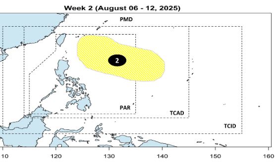 Ap thap 2 du kien xuat hien trong tuan tu. Anh: PAGASA