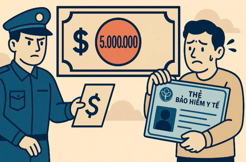 A fine of up to VND5 million can be imposed if using the health insurance card incorrectly. Graphics: Huong Giang