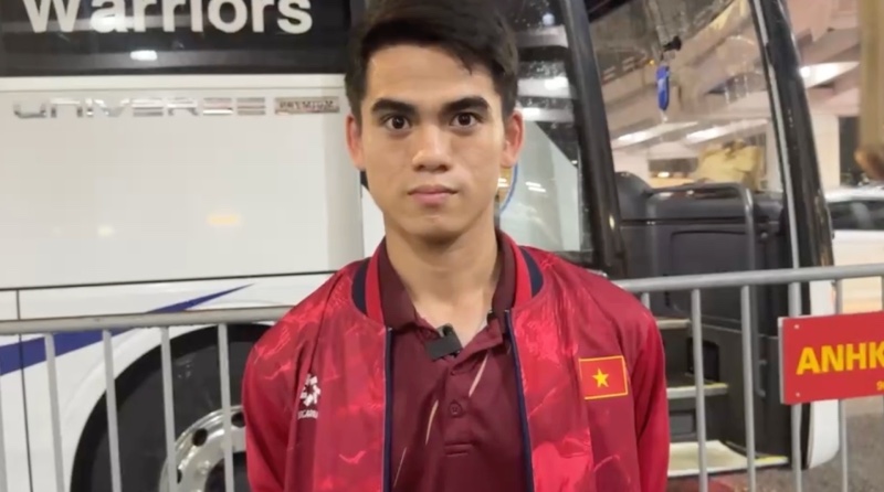 Midfielder Khuat Van Khang - captain of the U23 Vietnam team. Photo: An Nguyen