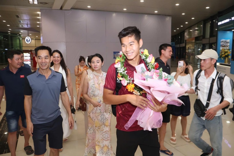 La famille de Hieu Minh est fiere que son fils ait marque 2 buts au championnat d'Asie du Sud-Est U23