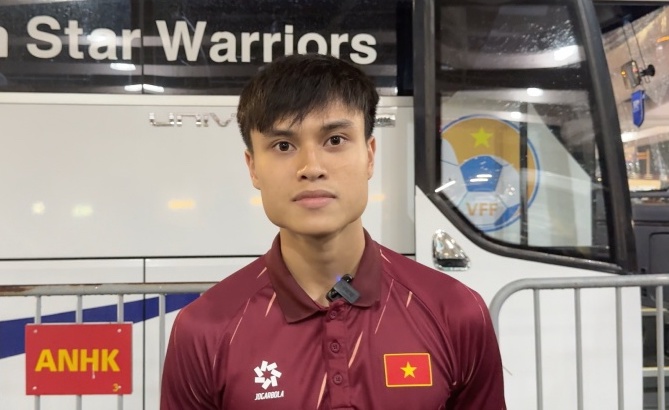 Midfielder Minh Phuc of U23 Vietnam. Photo: An Nguyen