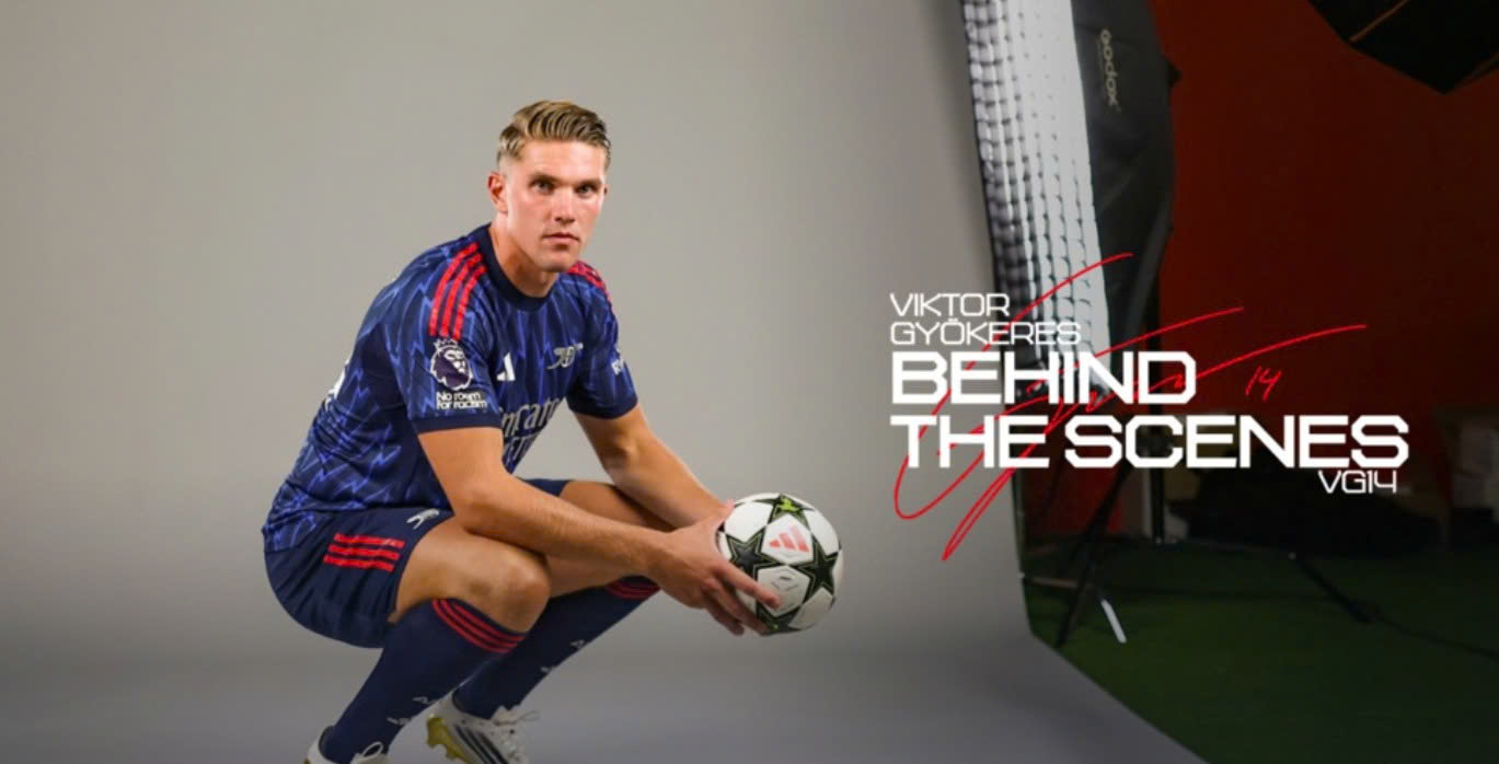 Arsenal new signing Viktor Gyokeres. Photo: Arsenal Club homepage