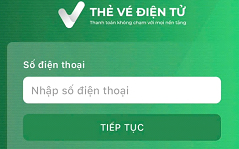 Enter your phone number, enter an OTP code to register for a virtual ticket account.