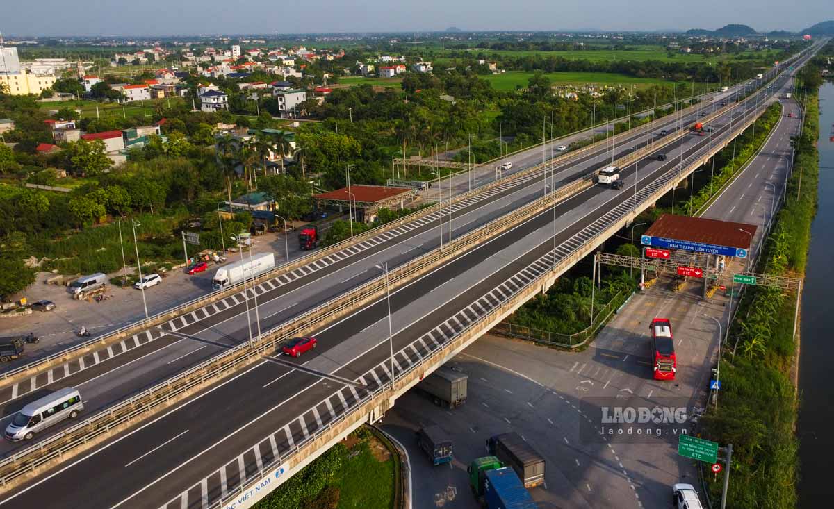 Cao toc Phap Van - Cau Gie - Cao Bo - Mai Son doan nut giao Liem Tuyen. Anh: Luong Ha