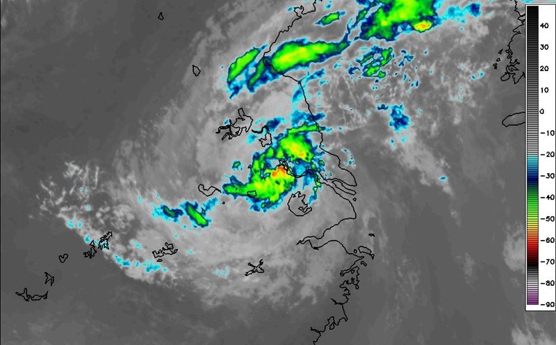Storm No. 4 Comay weakens on July 31, 2025. Photo: Weathernerds