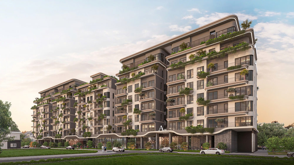 Perspective of Coteccons' Ecopark Central Park Vinh project. Photo: Provided by the enterprise